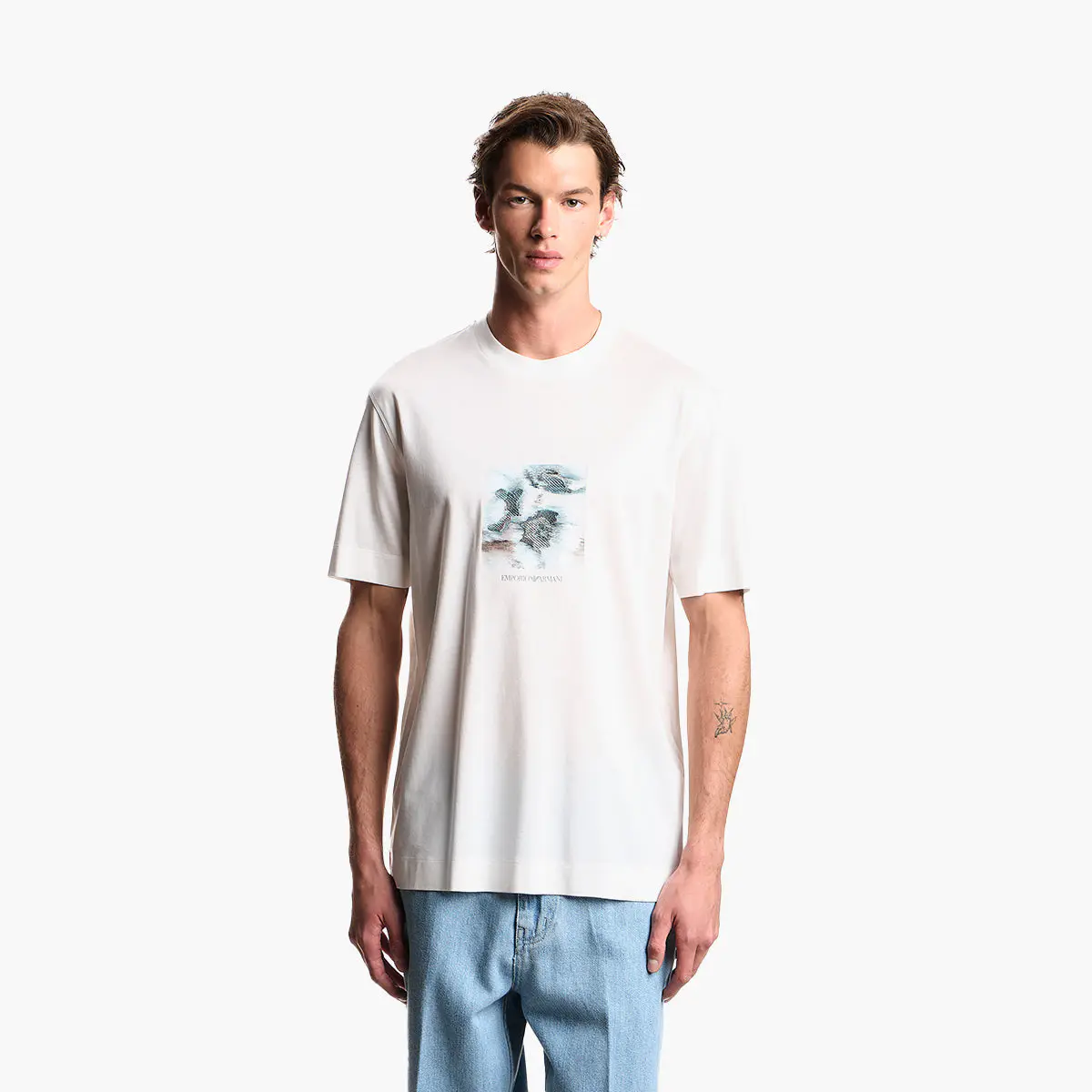 Regular Fit T-Shirt With Embroidered Graphic Design