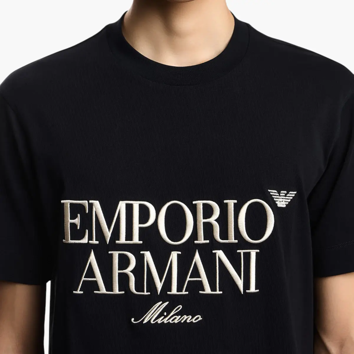 Heavyweight Cotton T-Shirt With Embroidered Logo