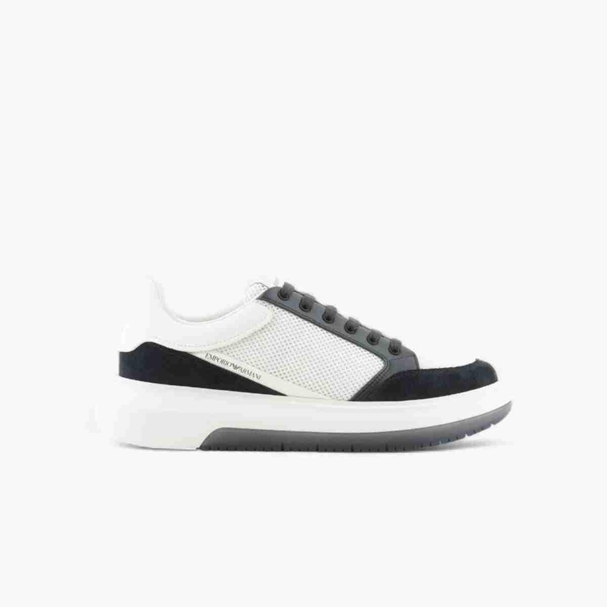 Sneakers With Leather Accents