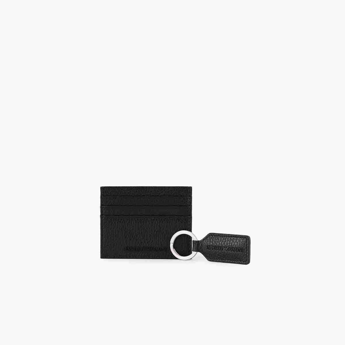 Leather Card Holder And Keyring