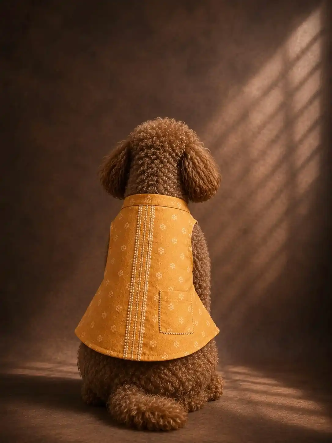 Pawsh Pet Yellow Silk Sherwani for Dogs