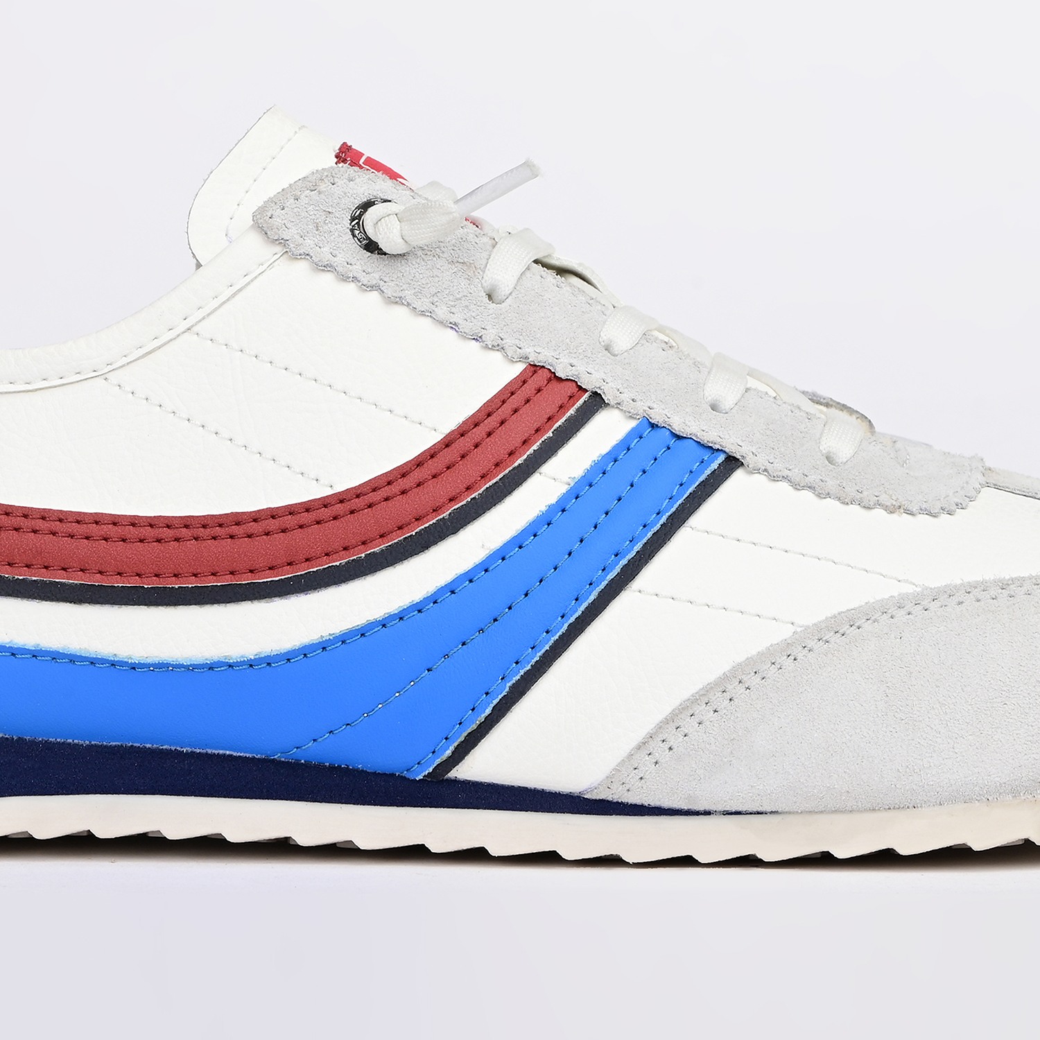 GAS | Men's Quarter-3 White Navy Sneakers|3