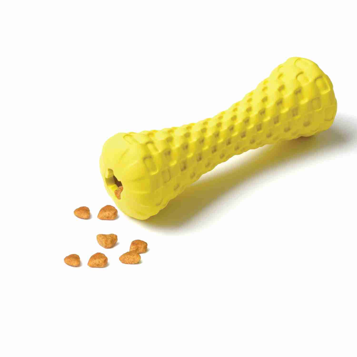 Goofy Tails Dumbbell Natural Rubber Treat Dispensing Interactive Dog Toy