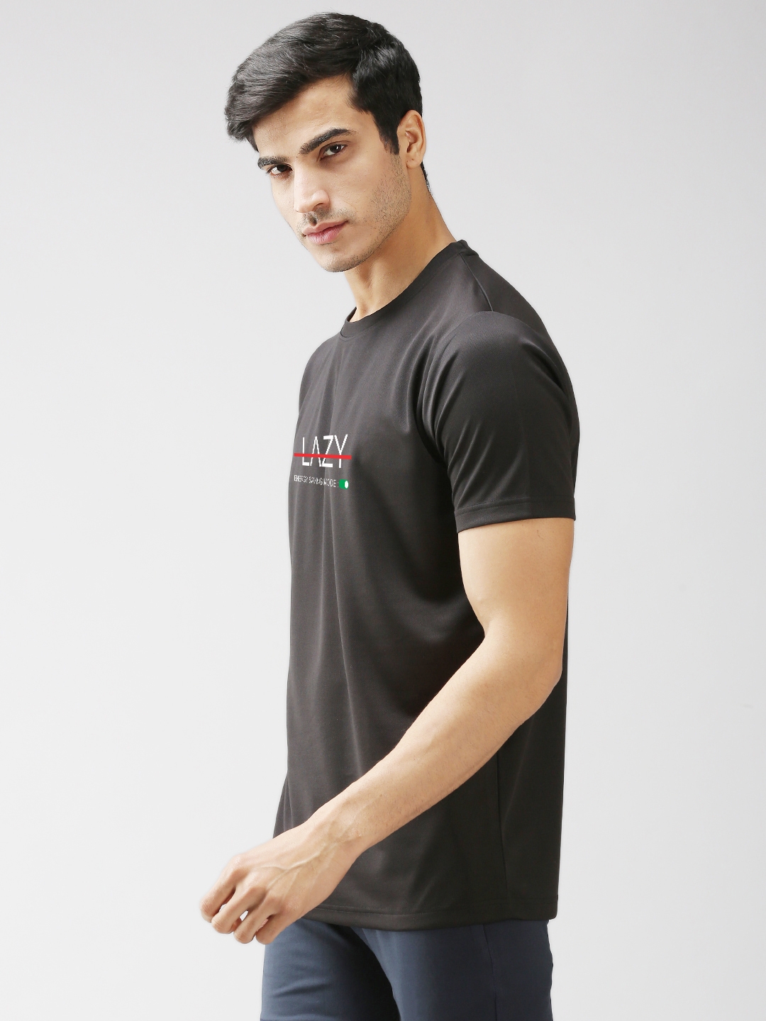 Eppe | EPPE Dryfit Micropolyester Tshirt for Men's Round Neck Half Sleeves Sports Casual - Black - Size-S(36) 2