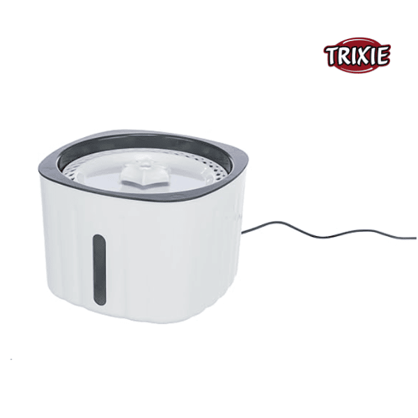 Trixie Drinking Fountain 2 L - White-Grey (18.5x13x18.5cm)