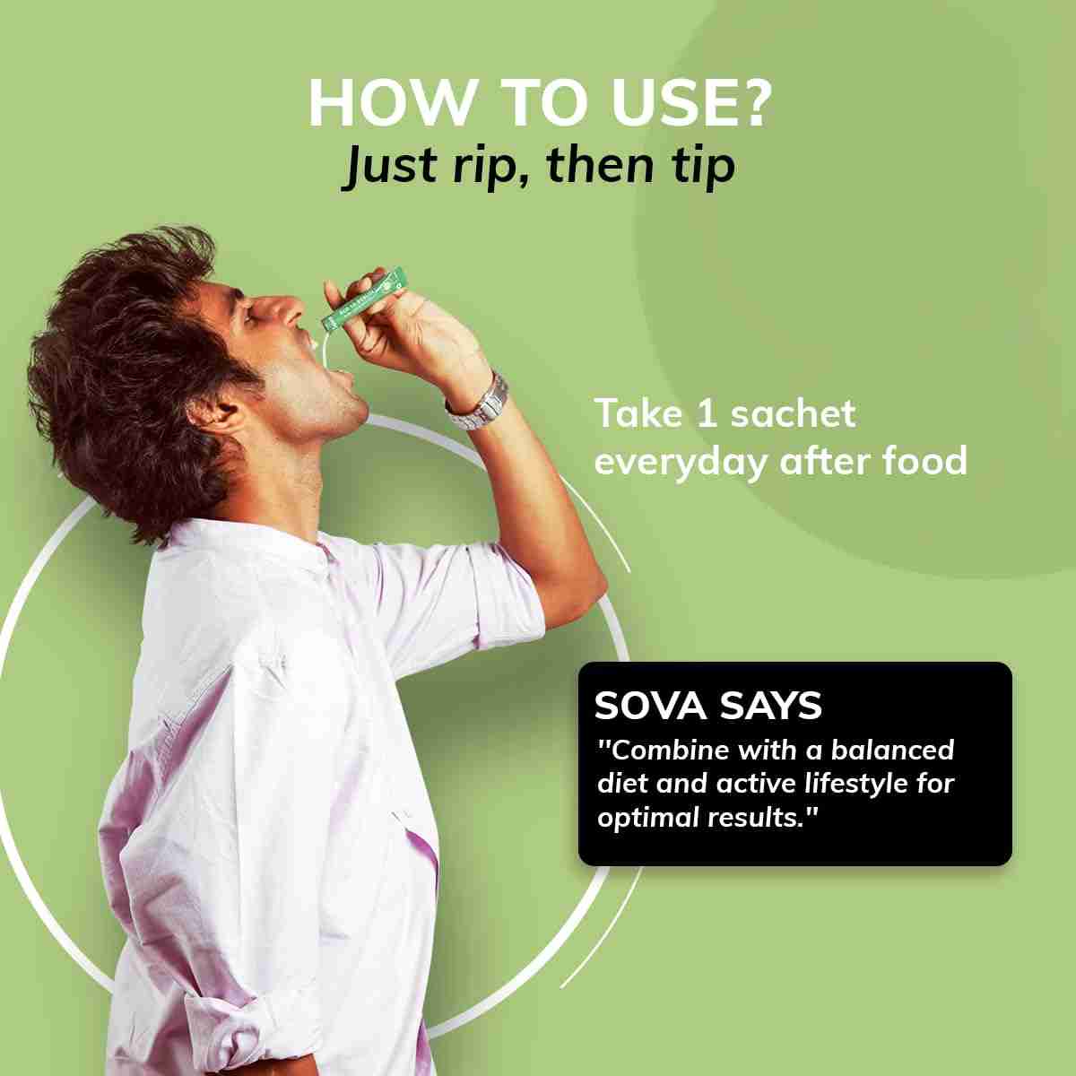Sova Health | Bloating & Gas Relief | 15 Sachets
