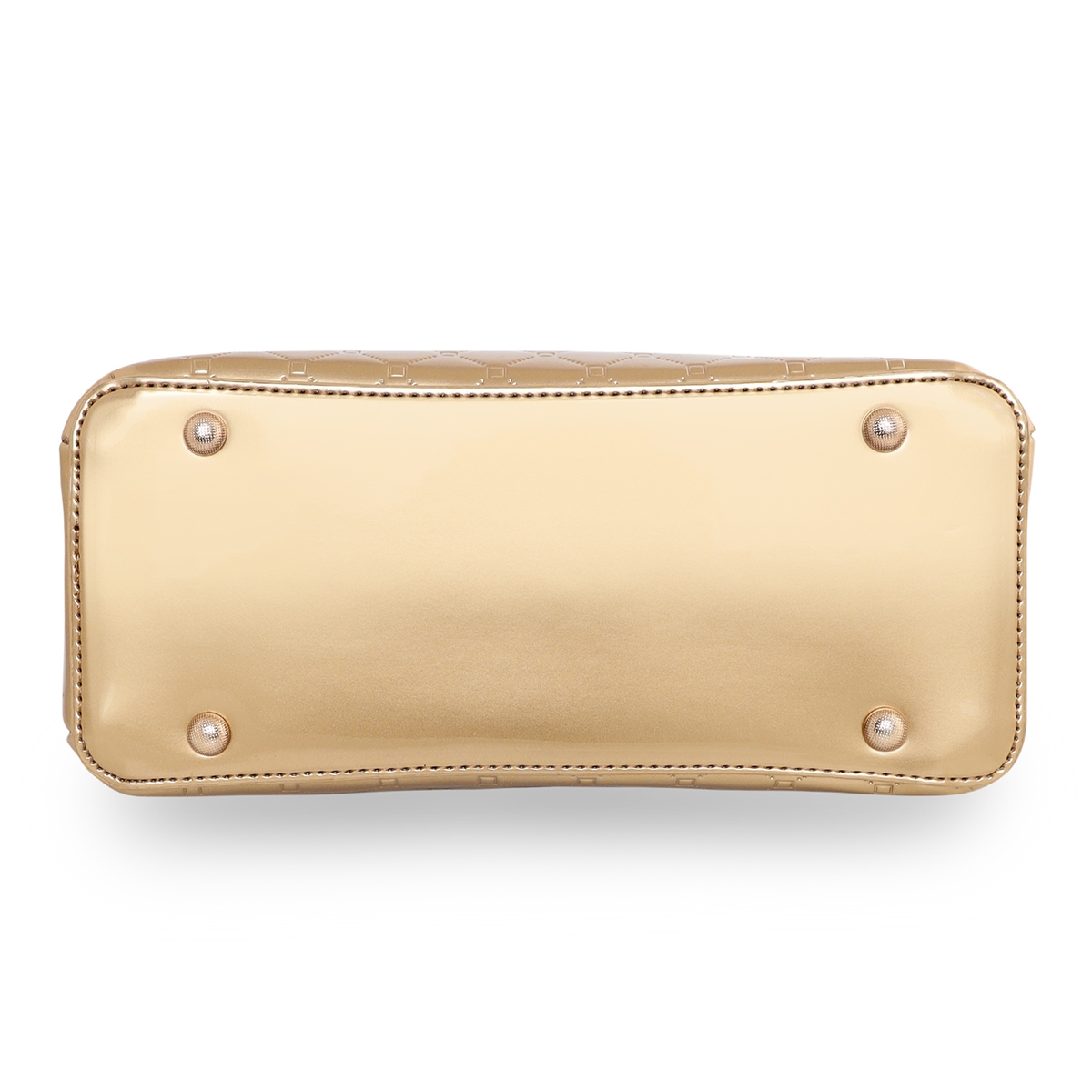 ESBEDA | ESBEDA Gold Color Solid Emoboss pattern Glossy Handbag For Women 5