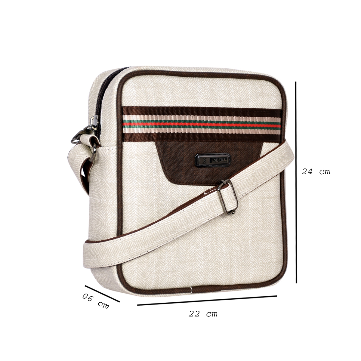 ESBEDA | ESBEDA Off White Color Rodeo Crossbody Sling bag For Mens 1