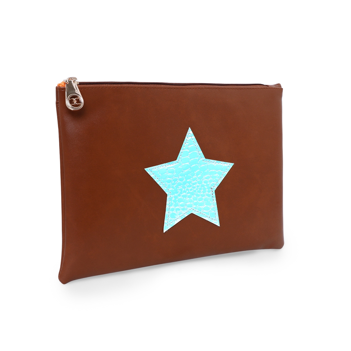 ESBEDA | ESBEDA  Tan Color  Solid Star Pouch Kit For Women 7
