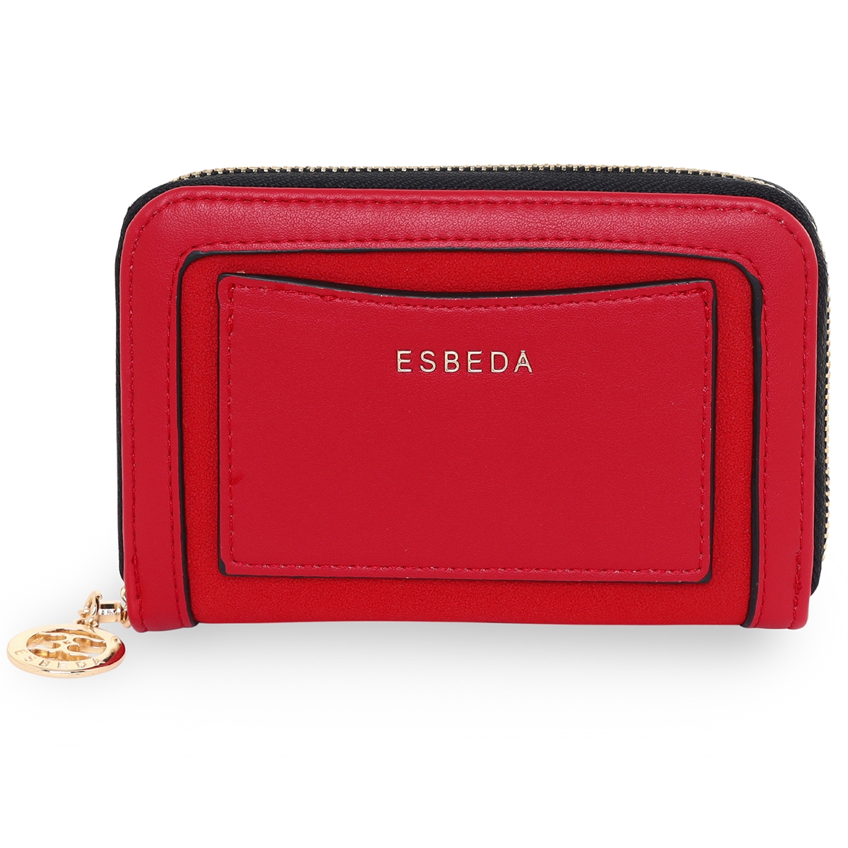 ESBEDA | ESBEDA Red Color Soft Suede Wallet For Women's- Small 0