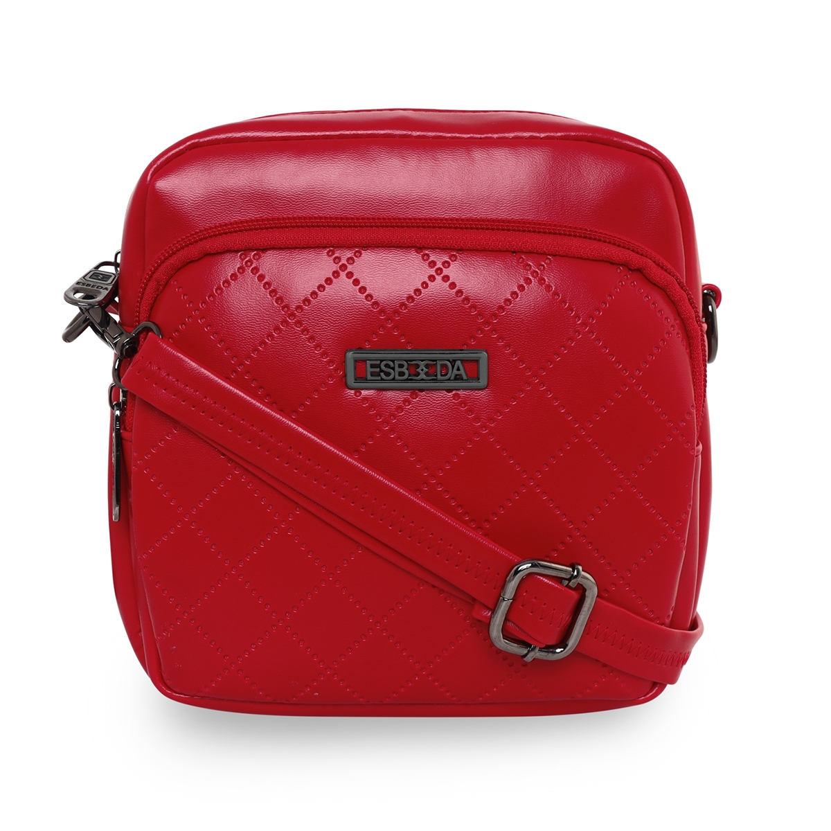 ESBEDA | Women's Red PU Solid Sling Bags 0