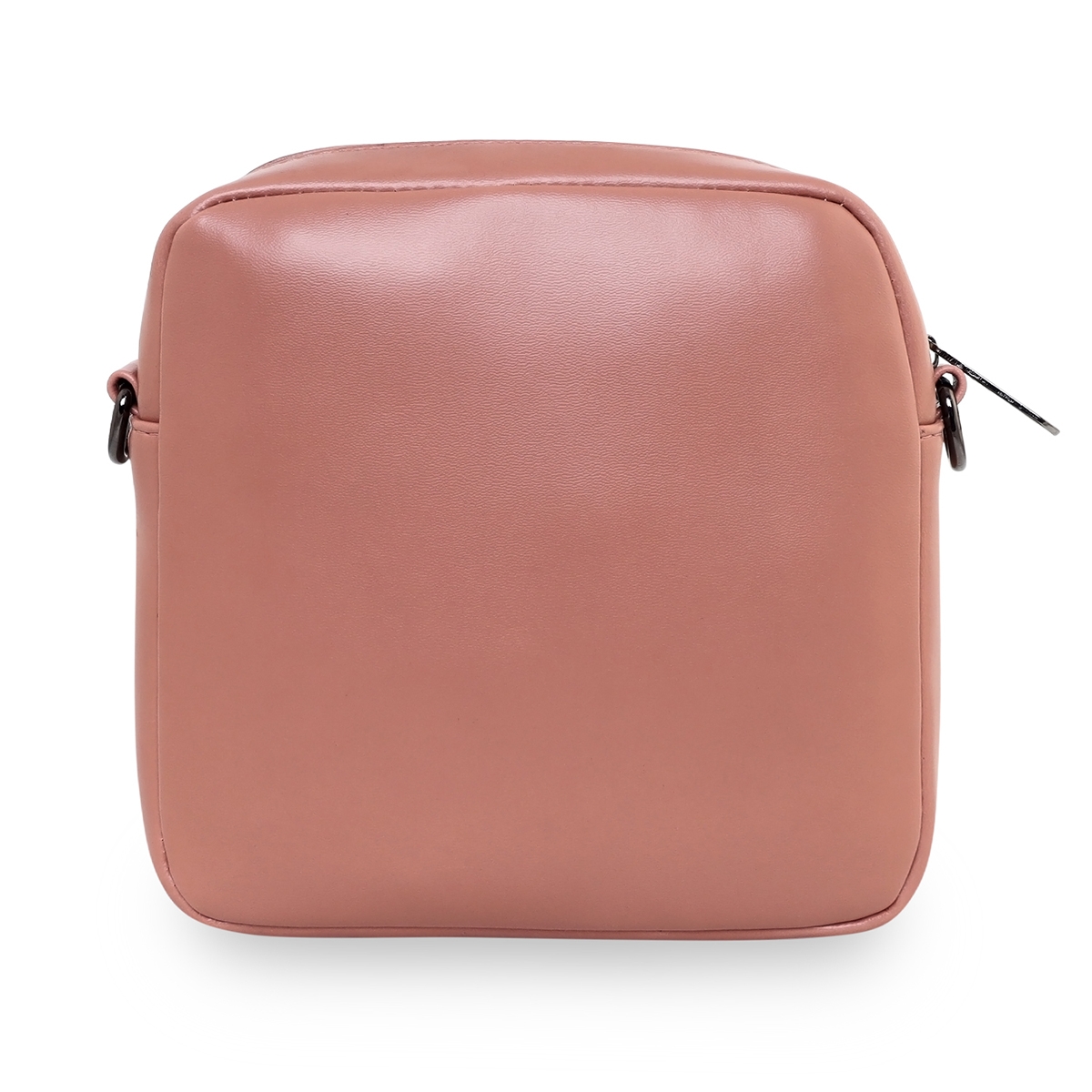 ESBEDA | ESBEDA Peach Color Solid Pattern Soft Crossbody Slingbag For Women 2