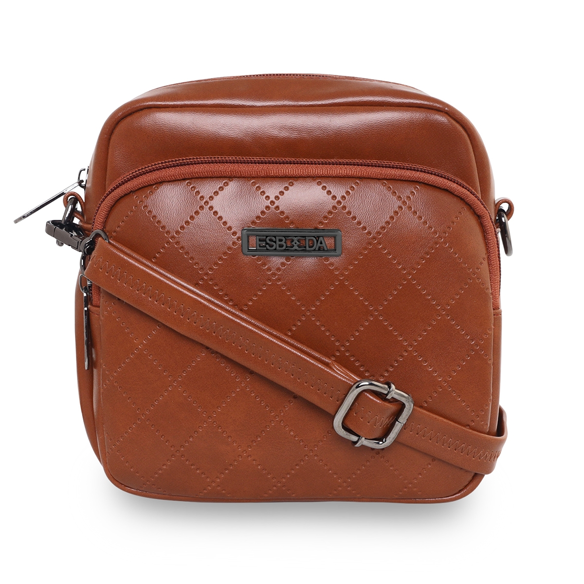 ESBEDA | Women's Brown PU Solid Sling Bags 0