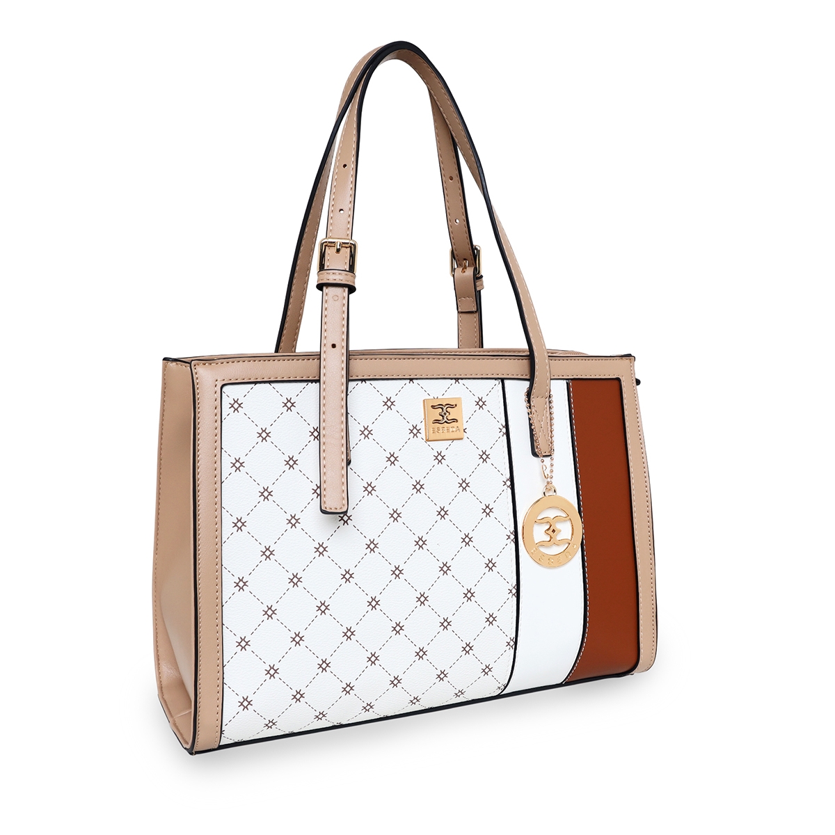 ESBEDA | ESBEDA Beige Color Printed Pattern Top Handle handbag For Women 7