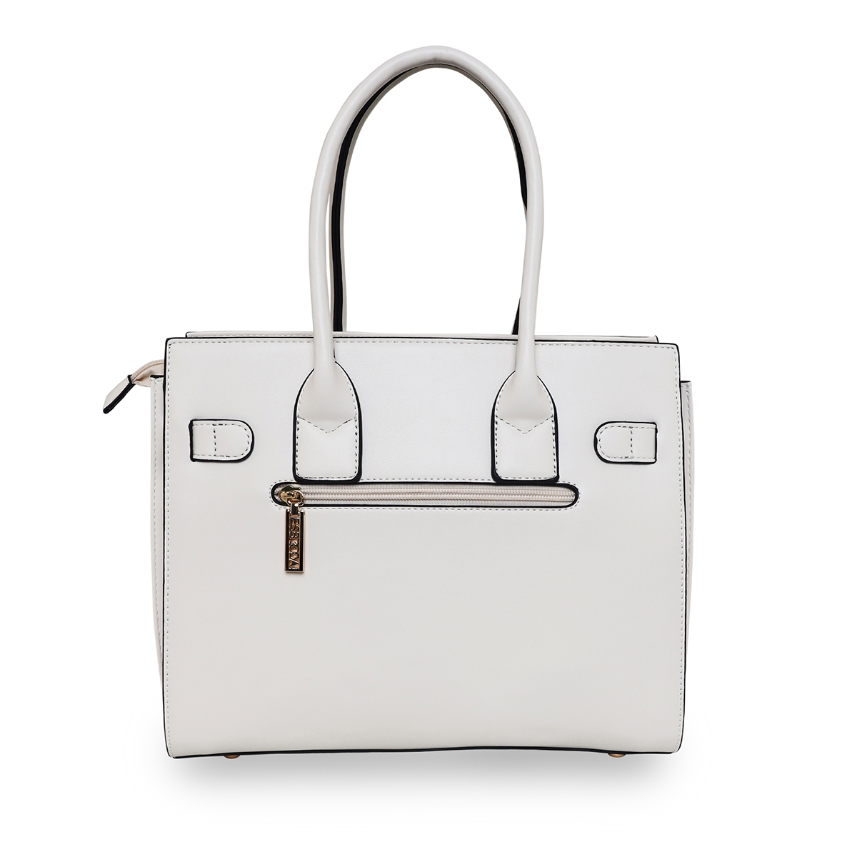 ESBEDA | ESBEDA Off White Color Solid Pattern Top Handle handbag For Women 2