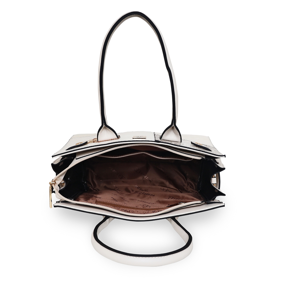 ESBEDA | ESBEDA Off White Color Solid Pattern Top Handle handbag For Women 4