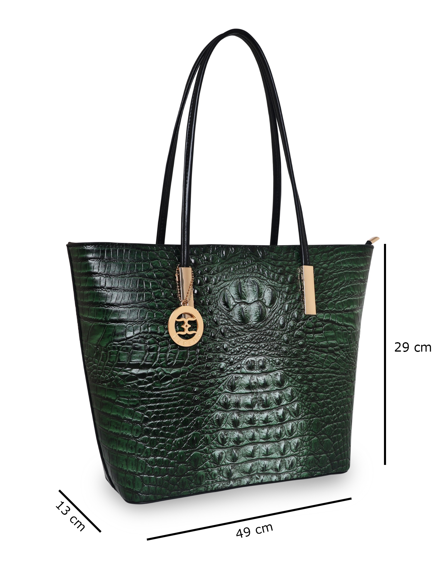 ESBEDA | ESBEDA Grey Color Crocodile Pattern Printed Handbag For Women 1