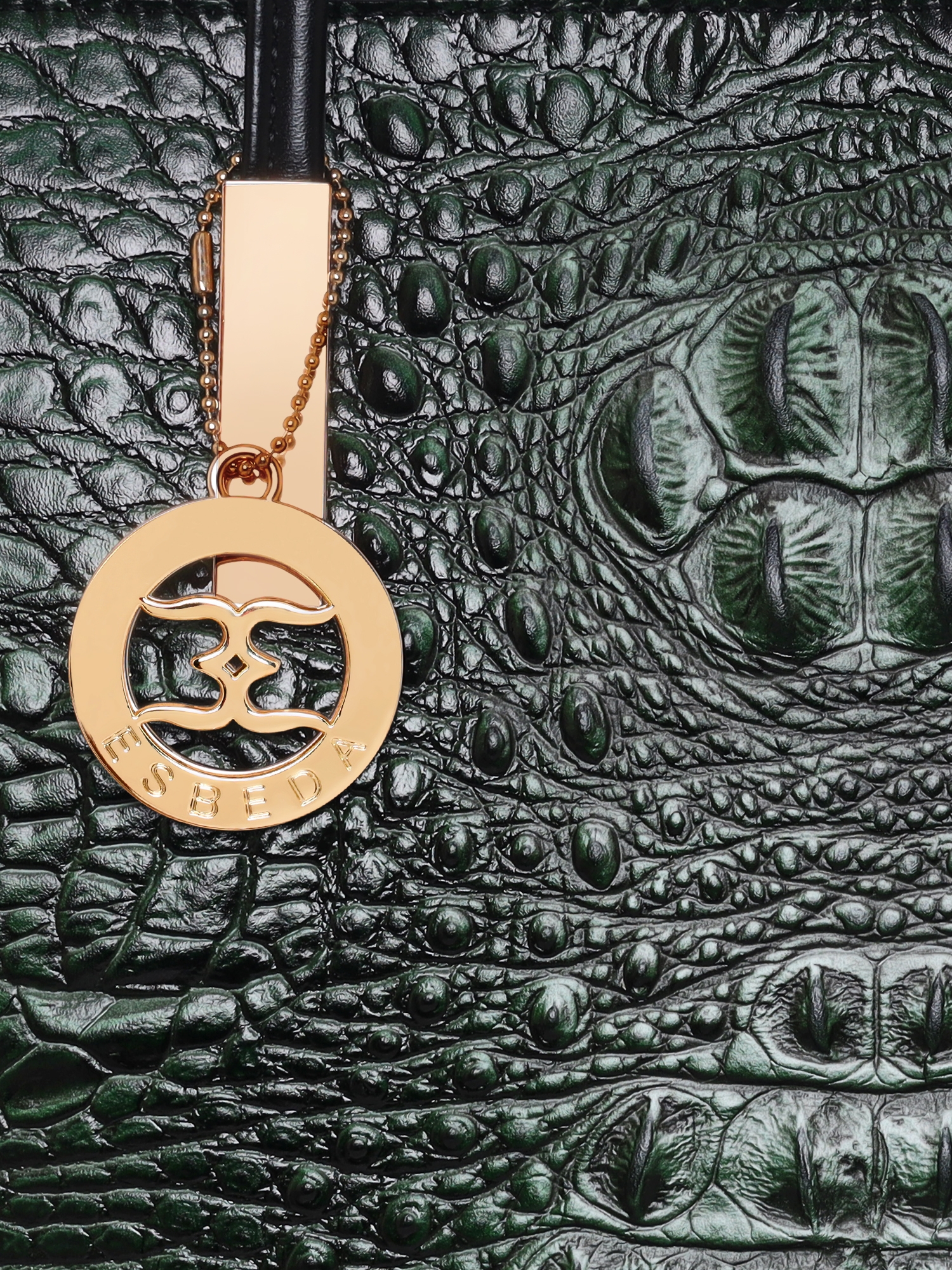 ESBEDA | ESBEDA Grey Color Crocodile Pattern Printed Handbag For Women 6