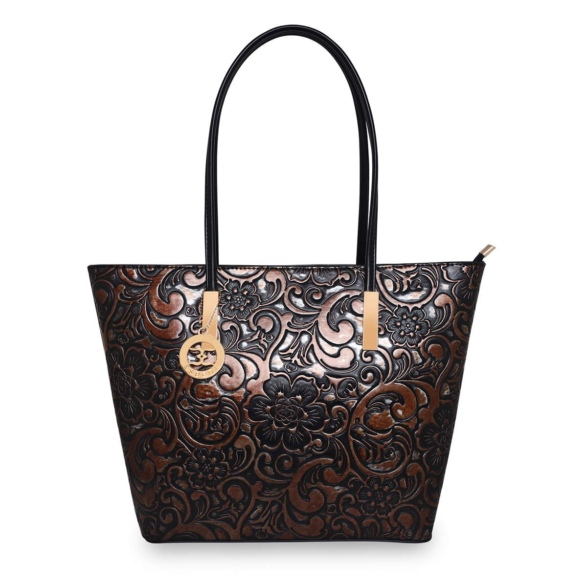ESBEDA | Women's Brown PU Printed Handbags 0