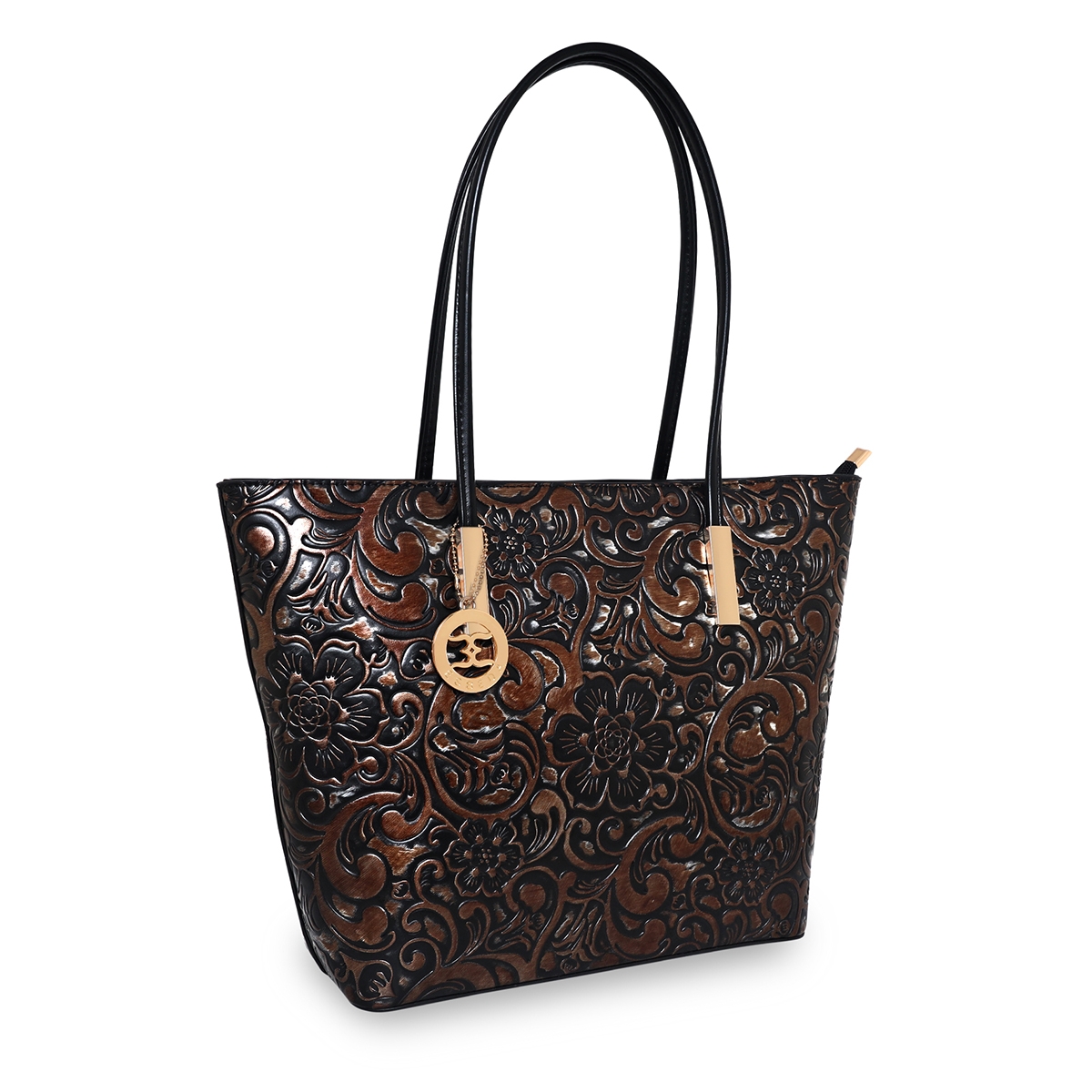 ESBEDA | Women's Brown PU Printed Handbags 7