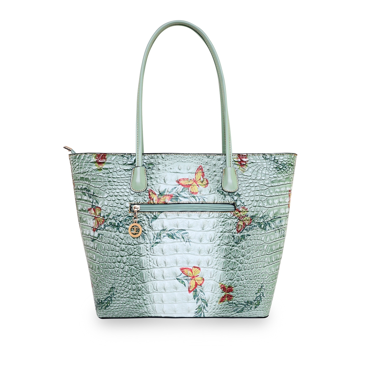 ESBEDA | Women's Green PU Printed Handbags 2