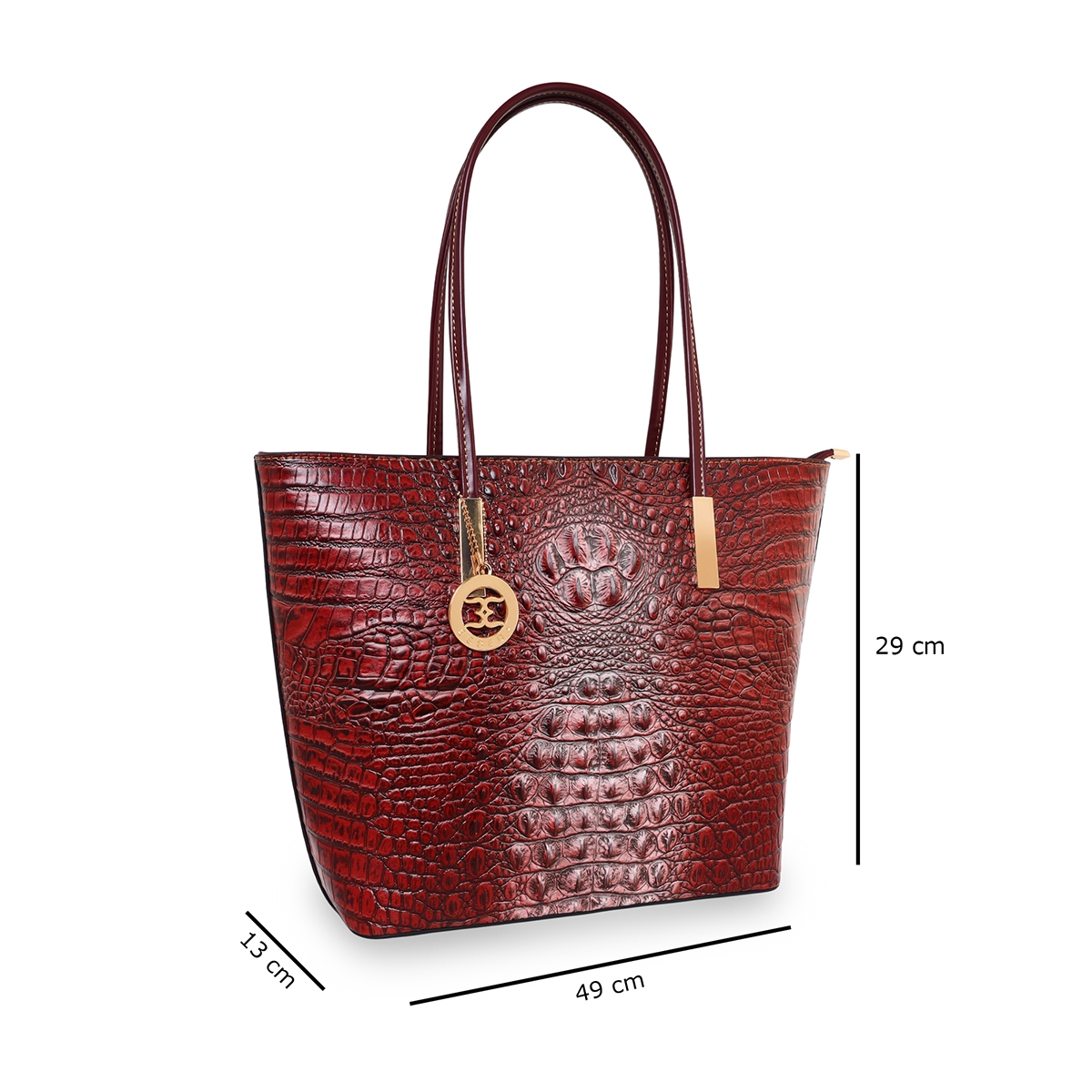 ESBEDA | Women's Red PU Printed Handbags 1