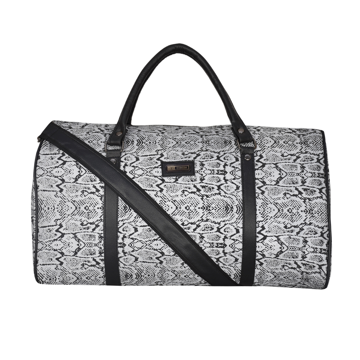 ESBEDA Grey Black Colour Traveller Duffle bag For Mens and Womens