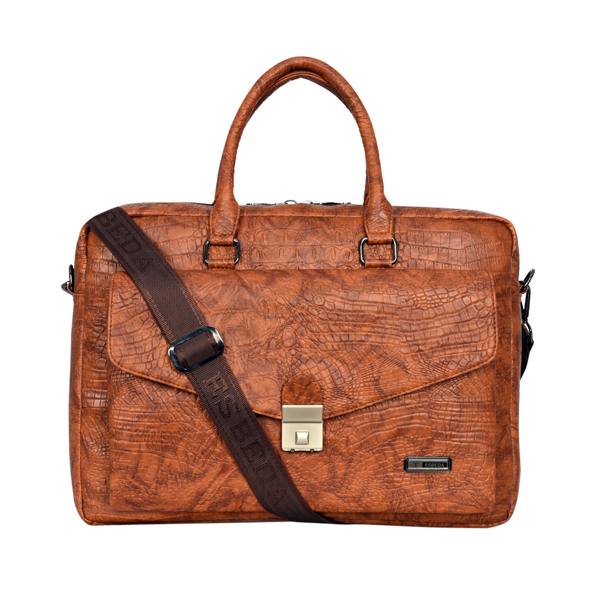 ESBEDA Tan Color Laptop Shoulder Messenger For Mens