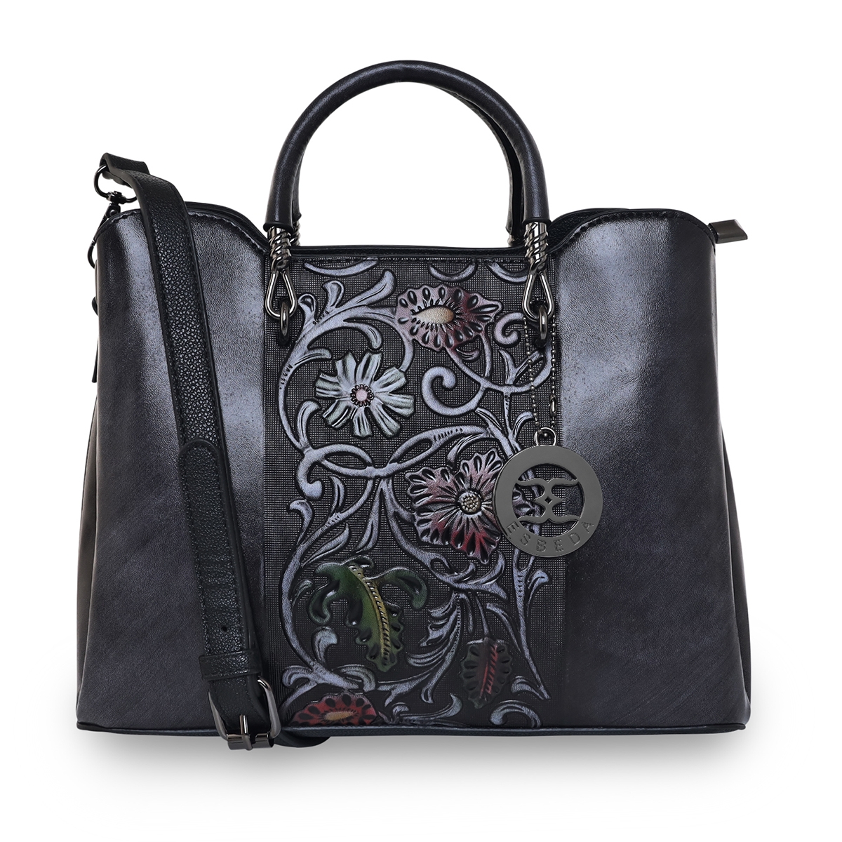 ESBEDA | ESBEDA Black Color Floral Embossed Handbag For Women 0