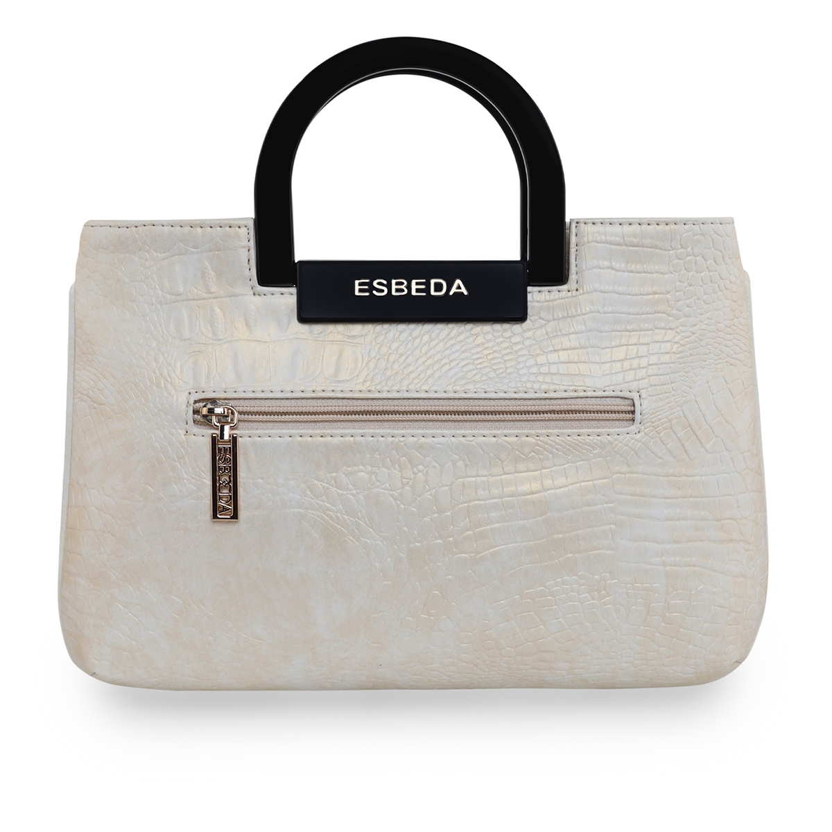 ESBEDA | Women's White PU Solid Handbags 2