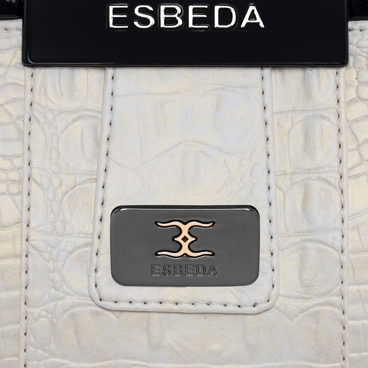 ESBEDA | Women's White PU Solid Handbags 6