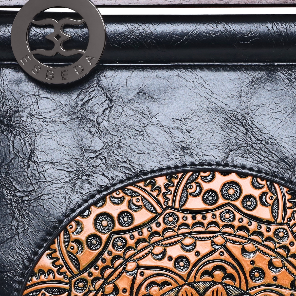 ESBEDA | ESBEDA Black Color Floral Embroidery Pattern Handbag for Women  6