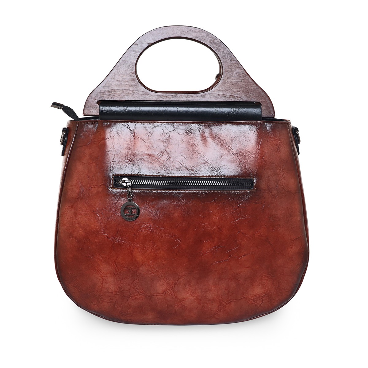 ESBEDA Rust Color Floral Embroidery Pattern Handbag for Women 