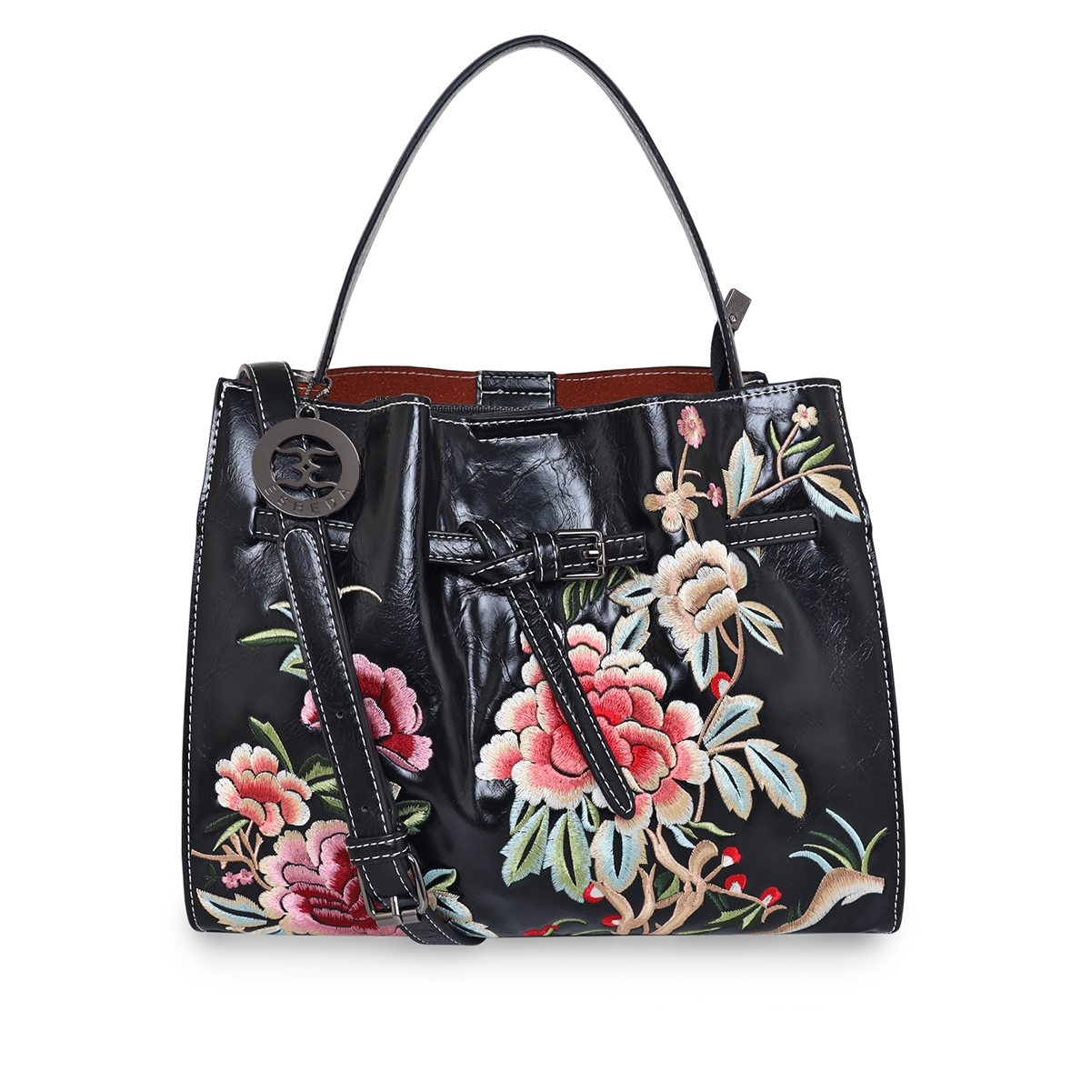 ESBEDA | Women's Black PU Solid Handbags 0