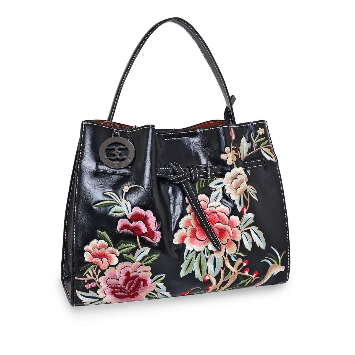 ESBEDA | Women's Black PU Solid Handbags 7