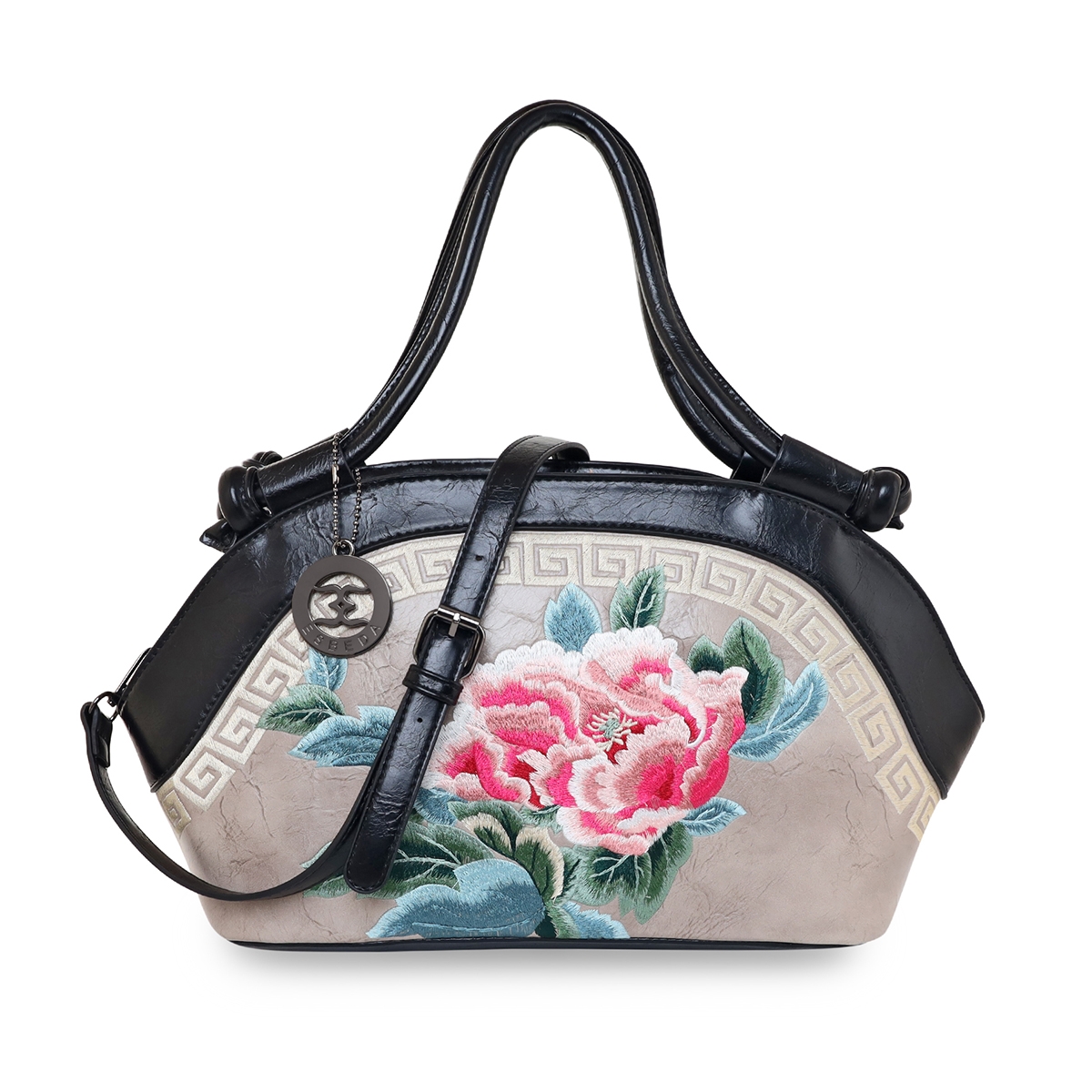 ESBEDA | Women's Beige PU Embroidered Handbags 0