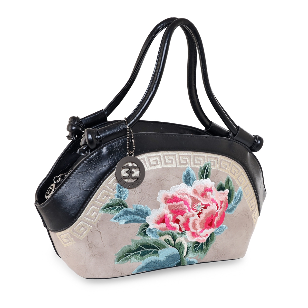 ESBEDA | Women's Beige PU Embroidered Handbags 7