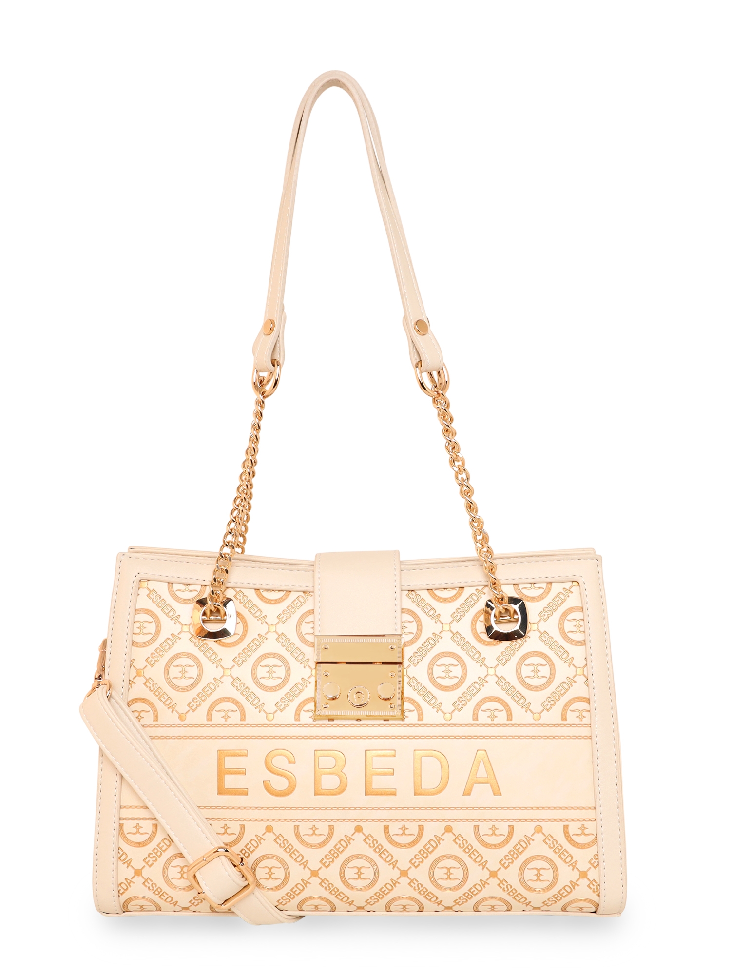 ESBEDA | ESBEDA Gold Color ESBEDA Logo Embossed Handbag For Women 0