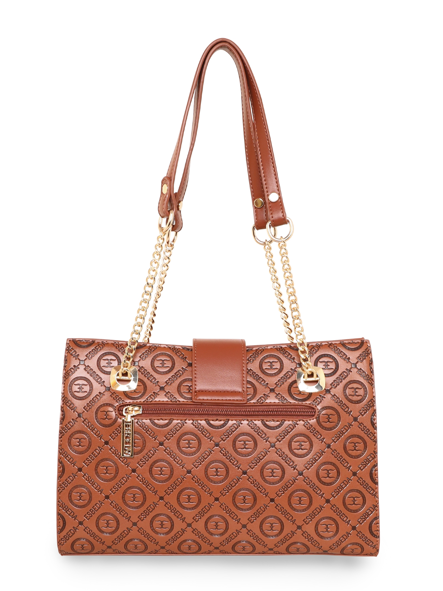 ESBEDA | Women's Brown PU Printed Handbags 2
