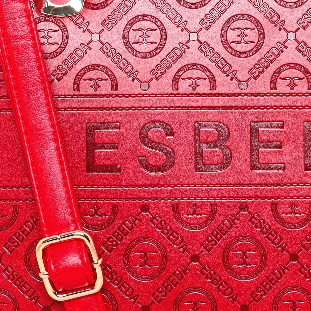 ESBEDA | Women's Red PU Printed Handbags 6