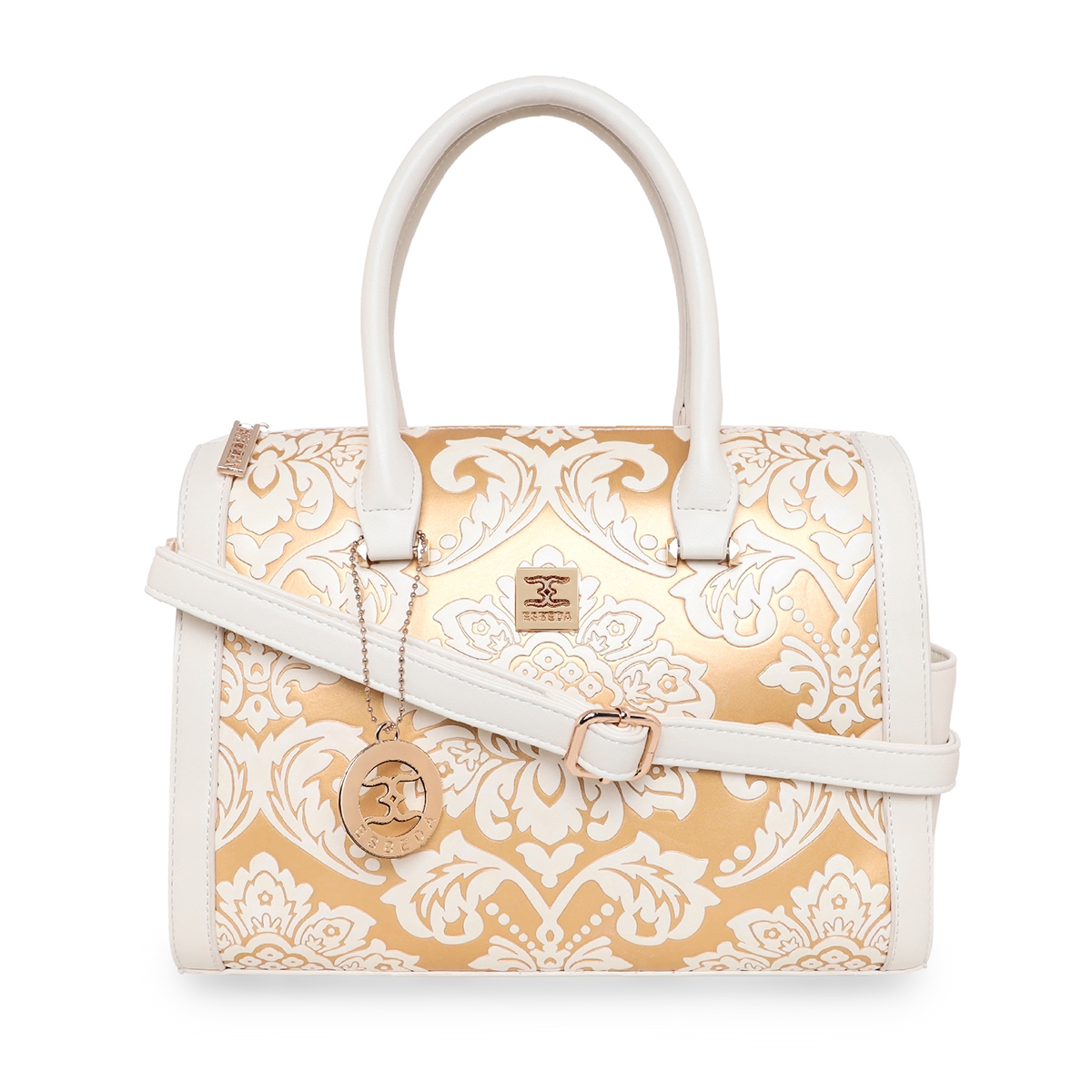 ESBEDA | Women's Gold PU Printed Handbags 0