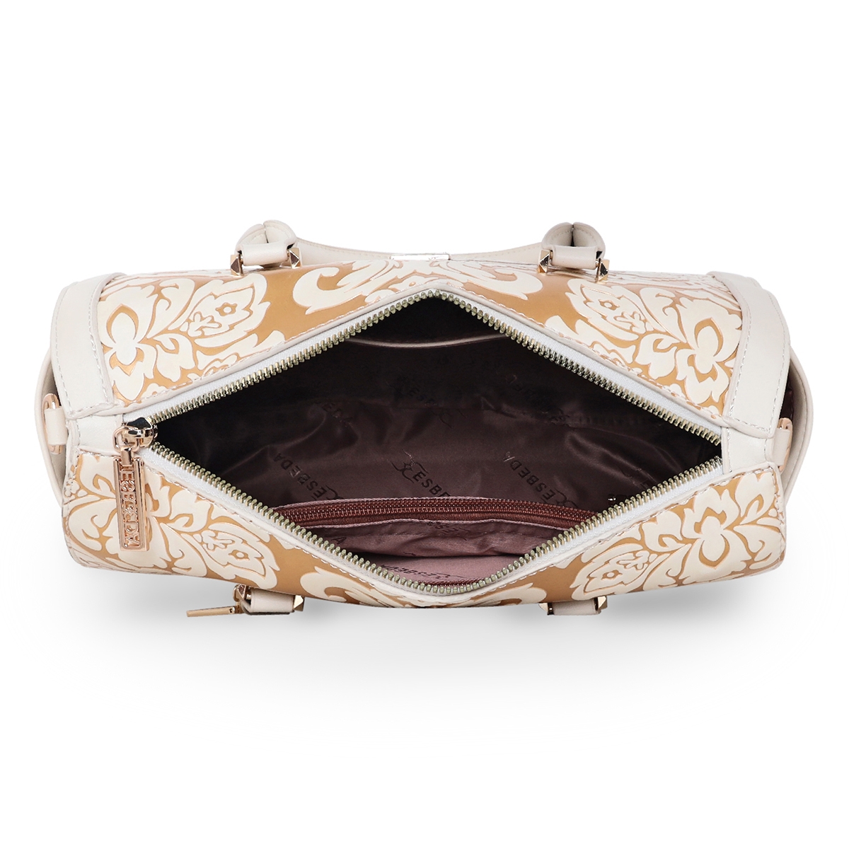 ESBEDA | Women's Gold PU Printed Handbags 4