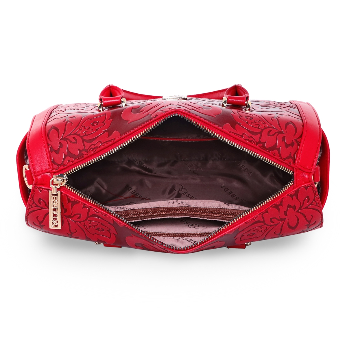 ESBEDA | Women's Red PU Printed Handbags 4