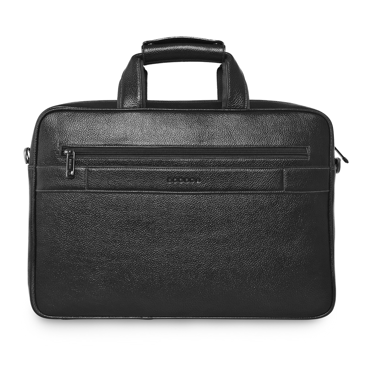 ESBEDA | Men's Black Leather Solid Laptop Bags 2