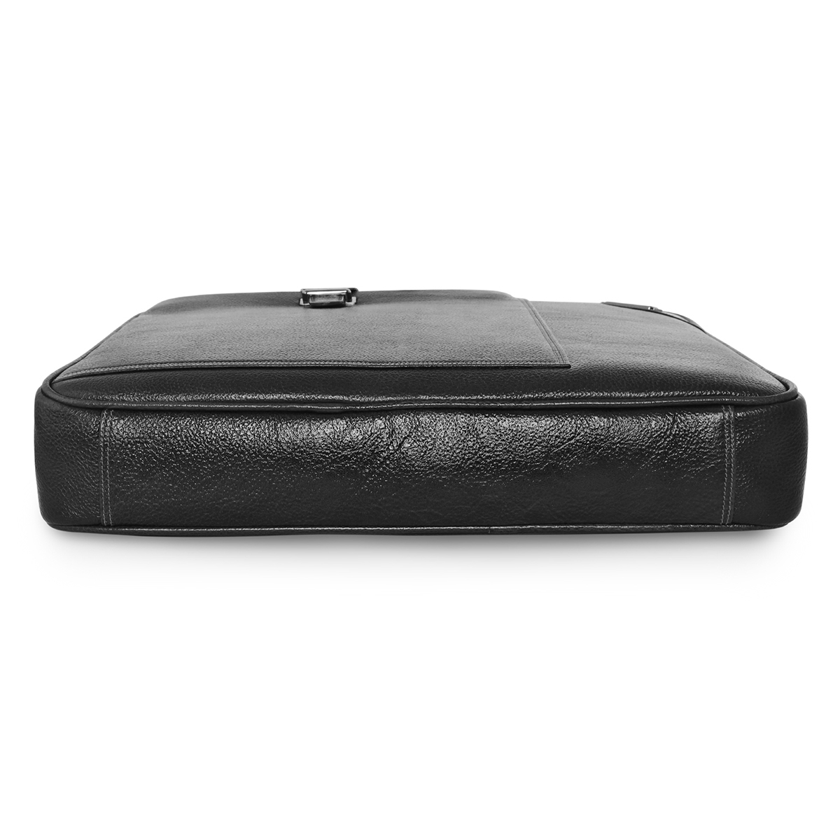 ESBEDA | Men's Black Leather Solid Laptop Bags 5