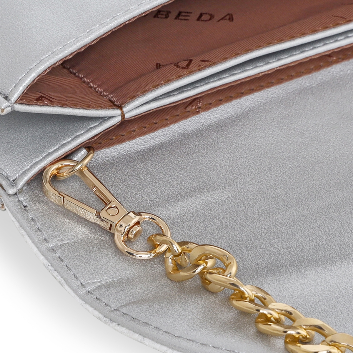 ESBEDA | Women's Silver PU Printed Sling Bags 8