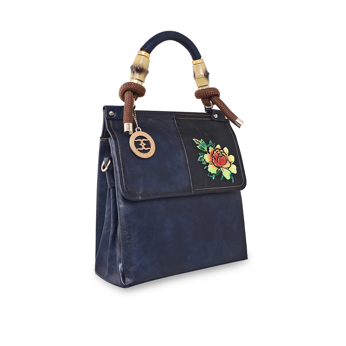 ESBEDA | Women's Blue PU Printed Handbags 7