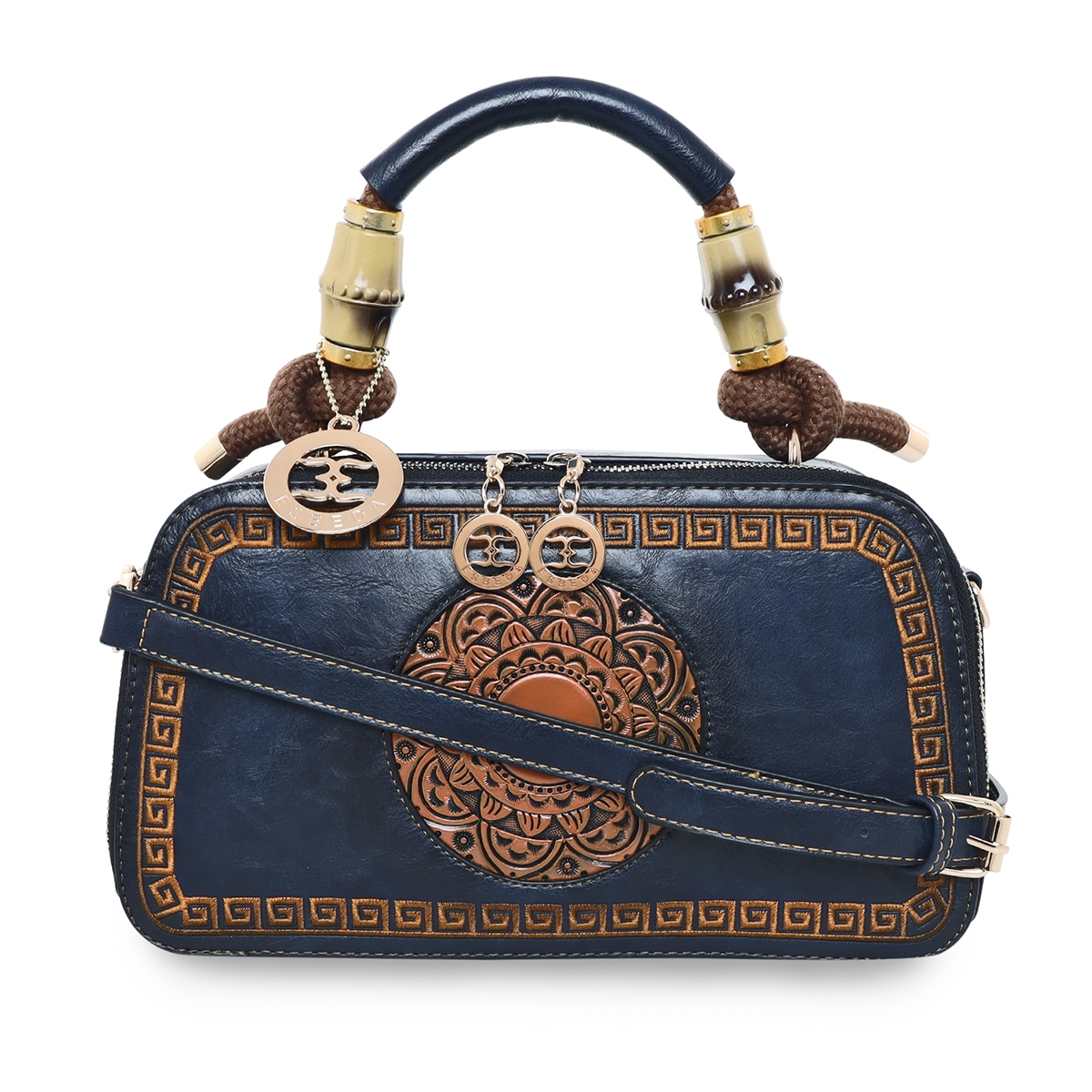 ESBEDA | Women's Blue PU Solid Handbags 0
