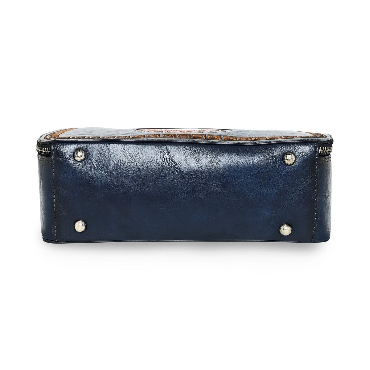 ESBEDA | Women's Blue PU Solid Handbags 5