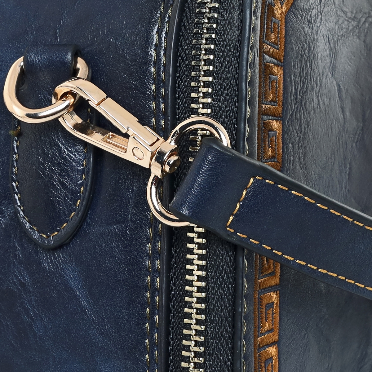 ESBEDA | Women's Blue PU Solid Handbags 8
